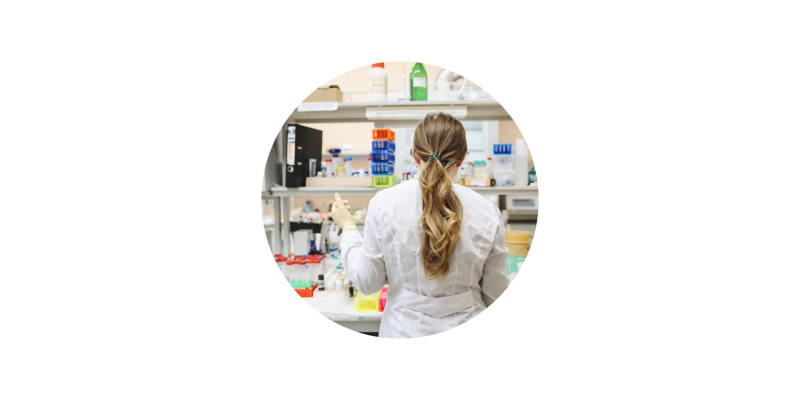 Photograph of a pharmacy worker